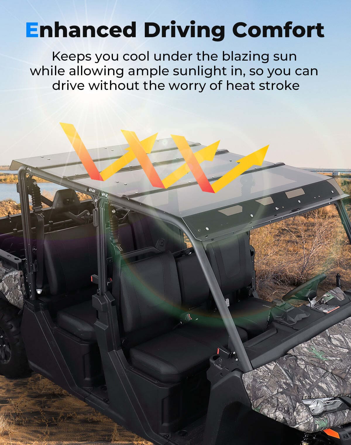 Kemimoto '22+ CF Moto UForce 1000XL Hard Roof Top