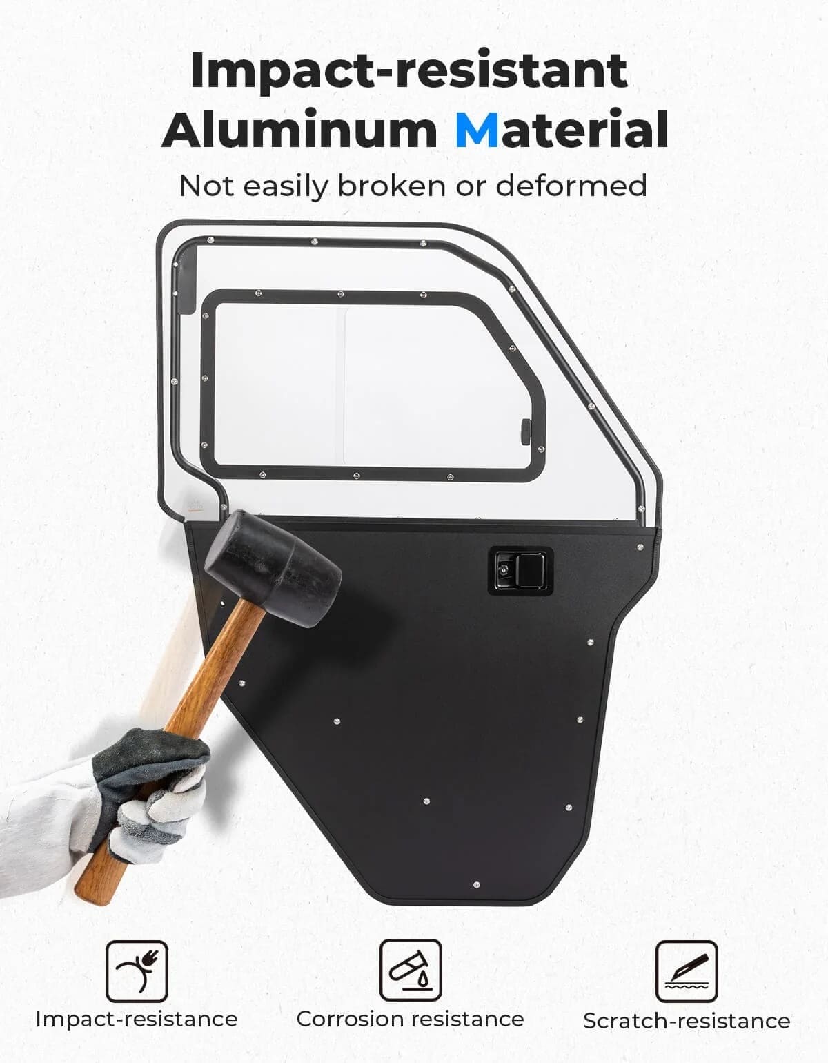 Kemimoto '22+ CFMoto UForce 1000 XL Full Doors with Sliding Window