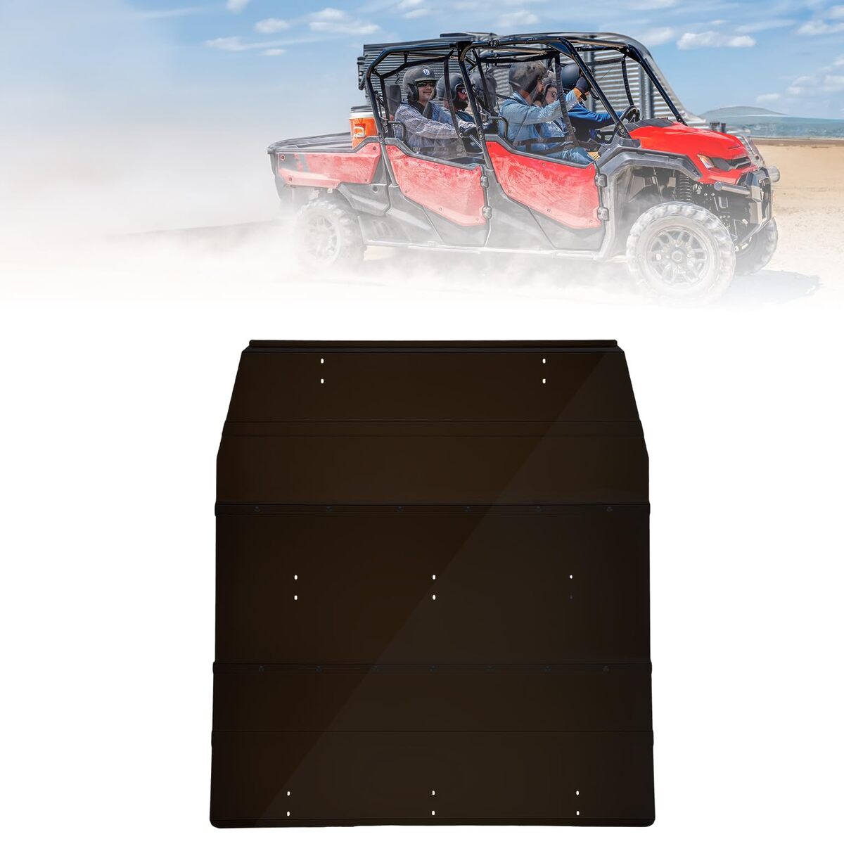 Kemimoto '23+ Honda Pioneer 1000-6 Hard Tinted Roof