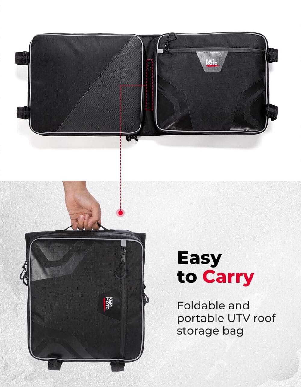 Kemimoto '23+ Honda Pioneer 1000-6 Overhead Storage Bag