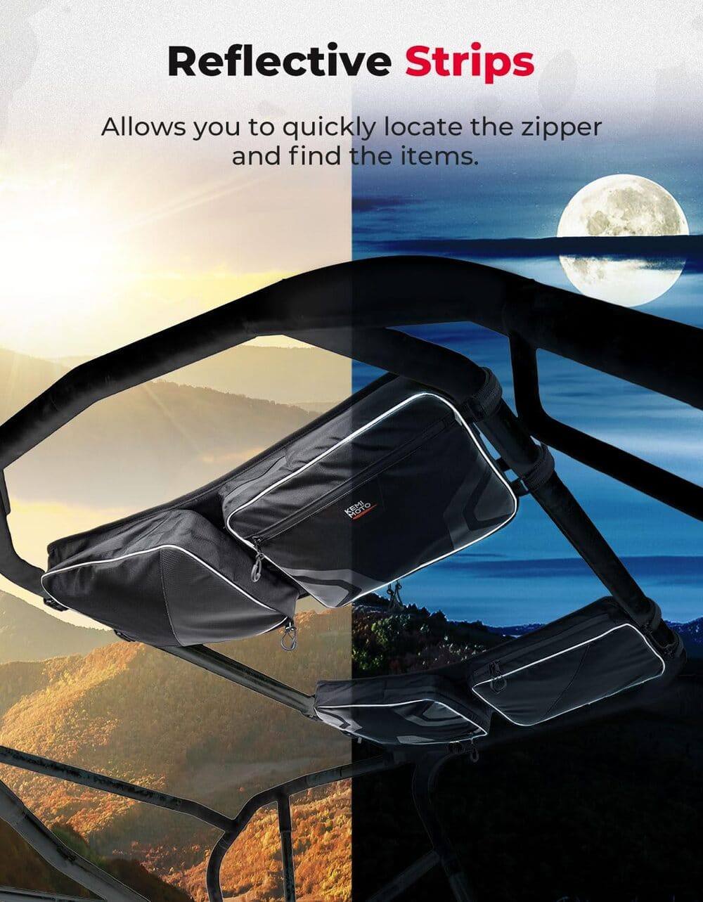 Kemimoto '23+ Honda Pioneer 1000-6 Overhead Storage Bag