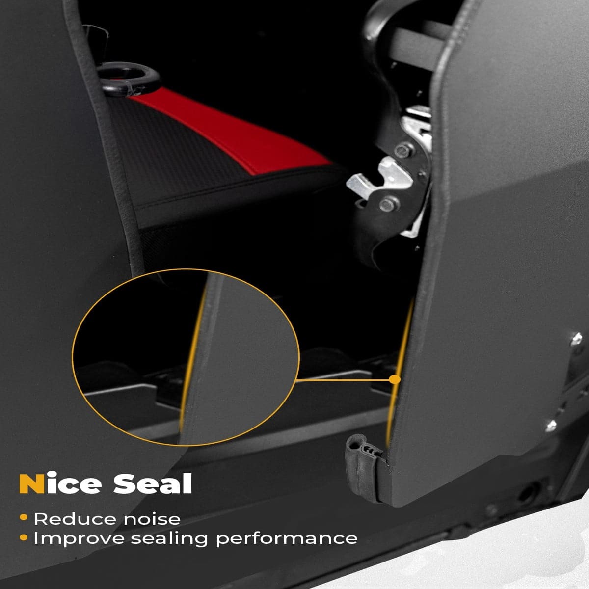 Kemimoto '24-'25 Polaris RZR XP 4 1000 Aluminum Half Door w/ PC Window - 4 Pcs