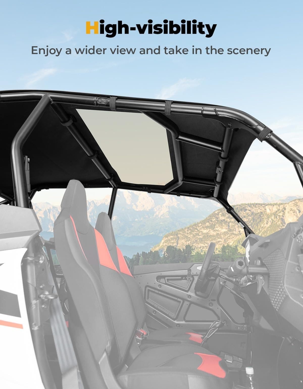 Kemimoto '24-'25 Polaris RZR XP 4 1000 PVC Soft Roof Top