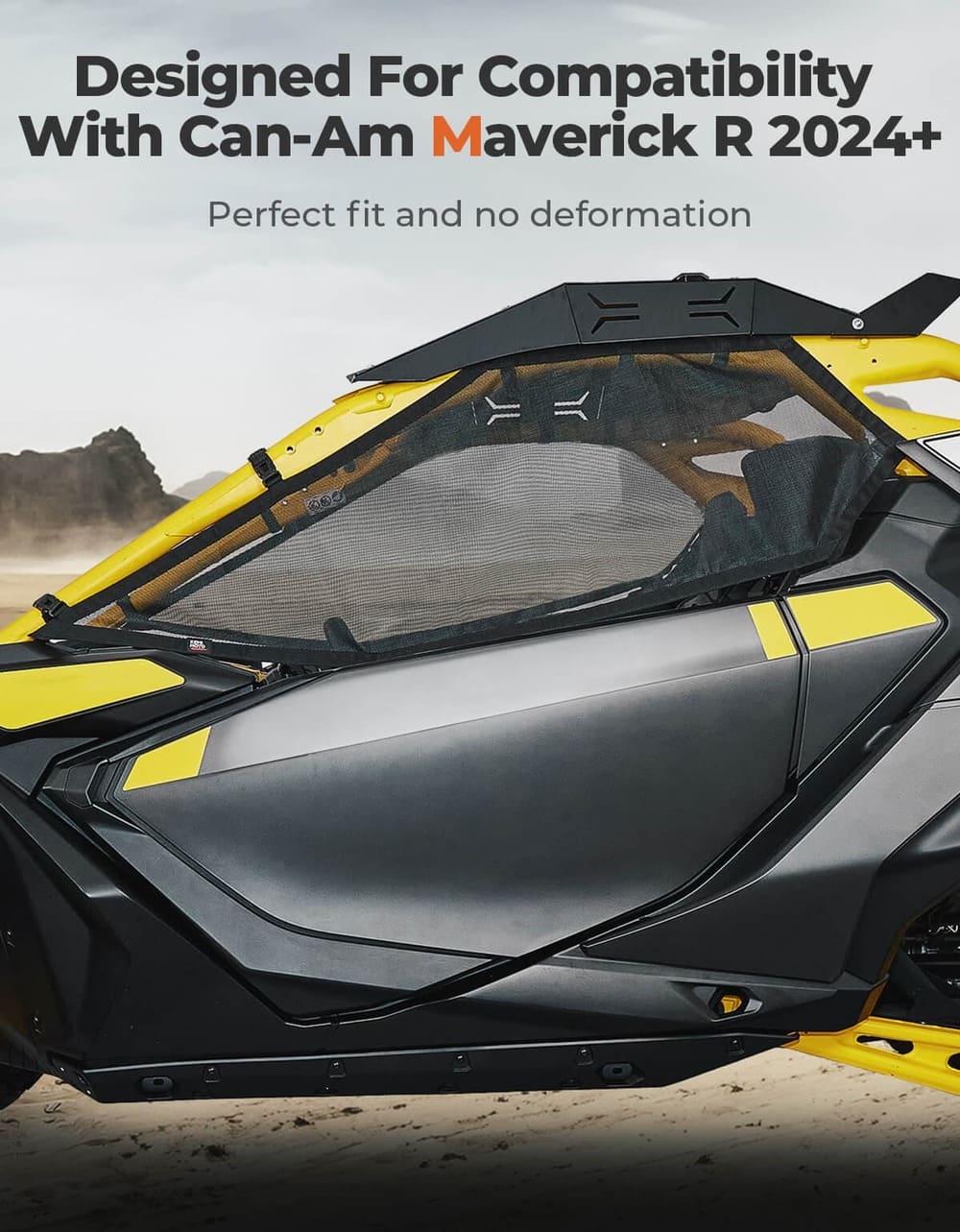 Kemimoto '24+ Can-Am Maverick R Window Nets