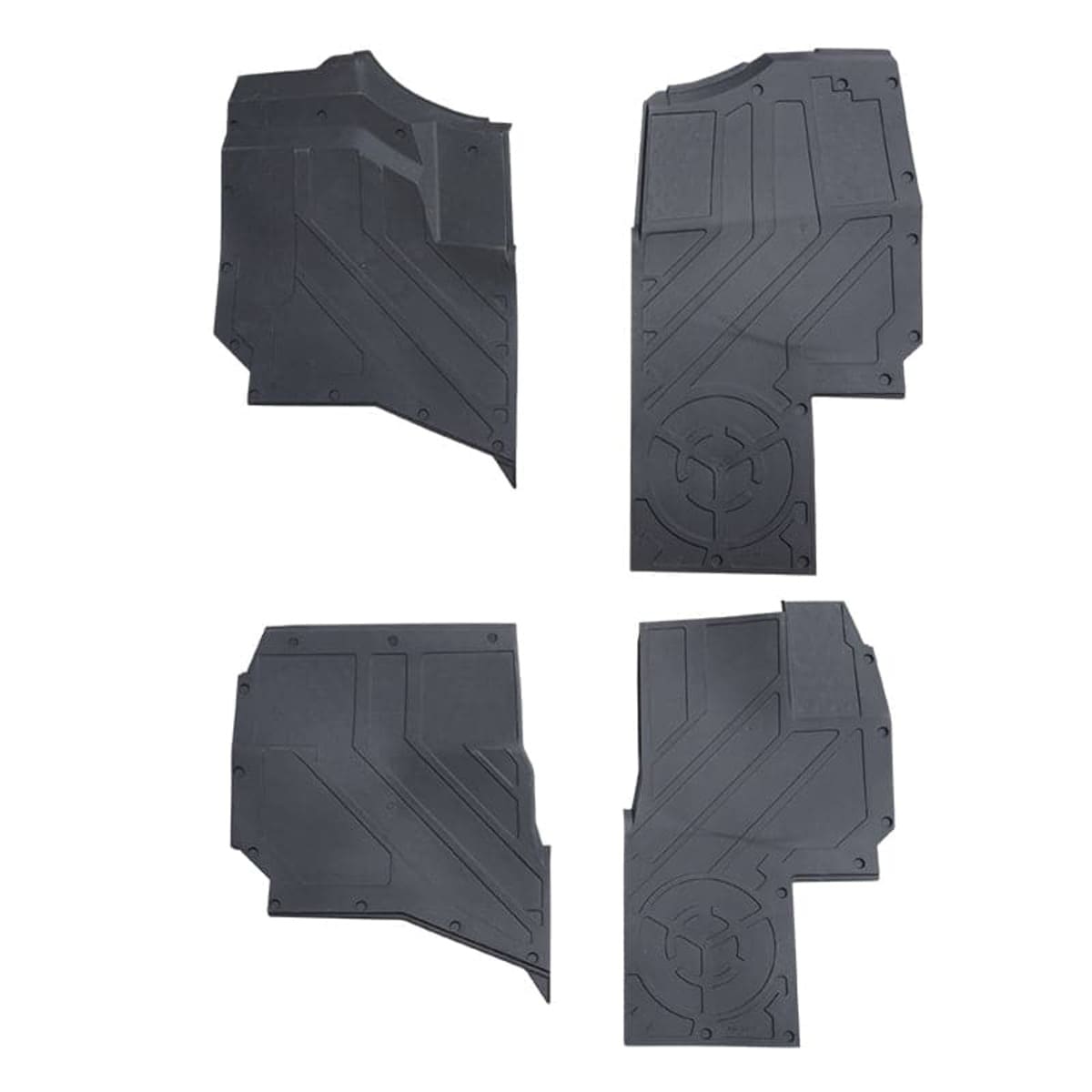 Kemimoto '24+ Polaris Ranger XD 1500 CREW 4 Pcs TPE Floor Anti-Slip Mats