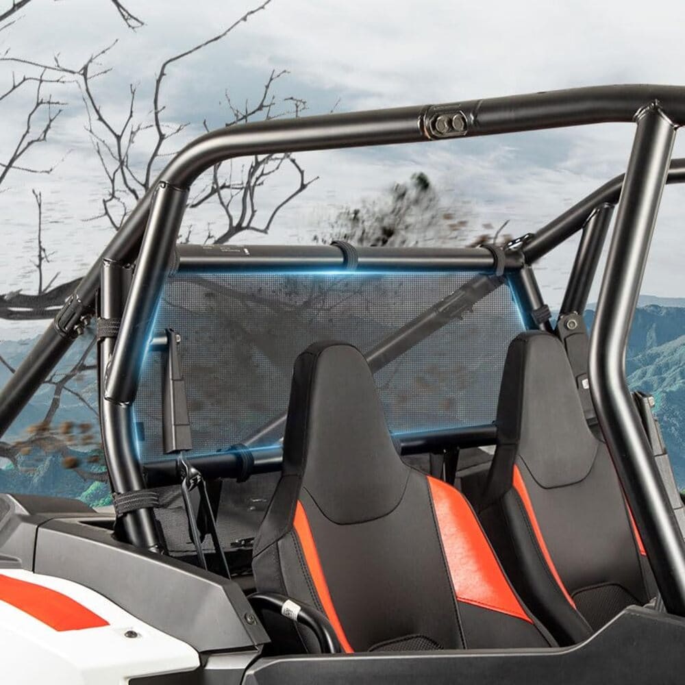 Kemimoto '24+ Polaris RZR XP 1000 Rear Window Net