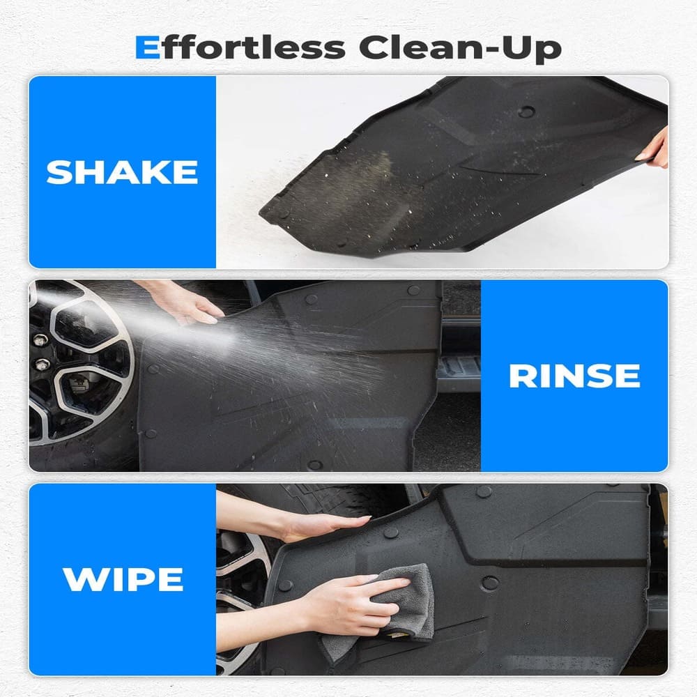 Kemimoto '24+ Polaris Xpedition XP 5/ADV 5 Front & Rear TPE Floor Mat