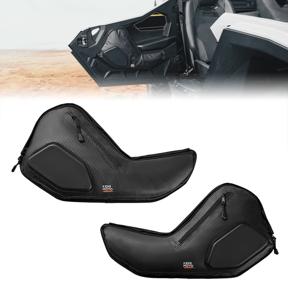 Kemimoto '25 Polaris RZR Pro S 6Q Front Door Bags w/ Knee Pads