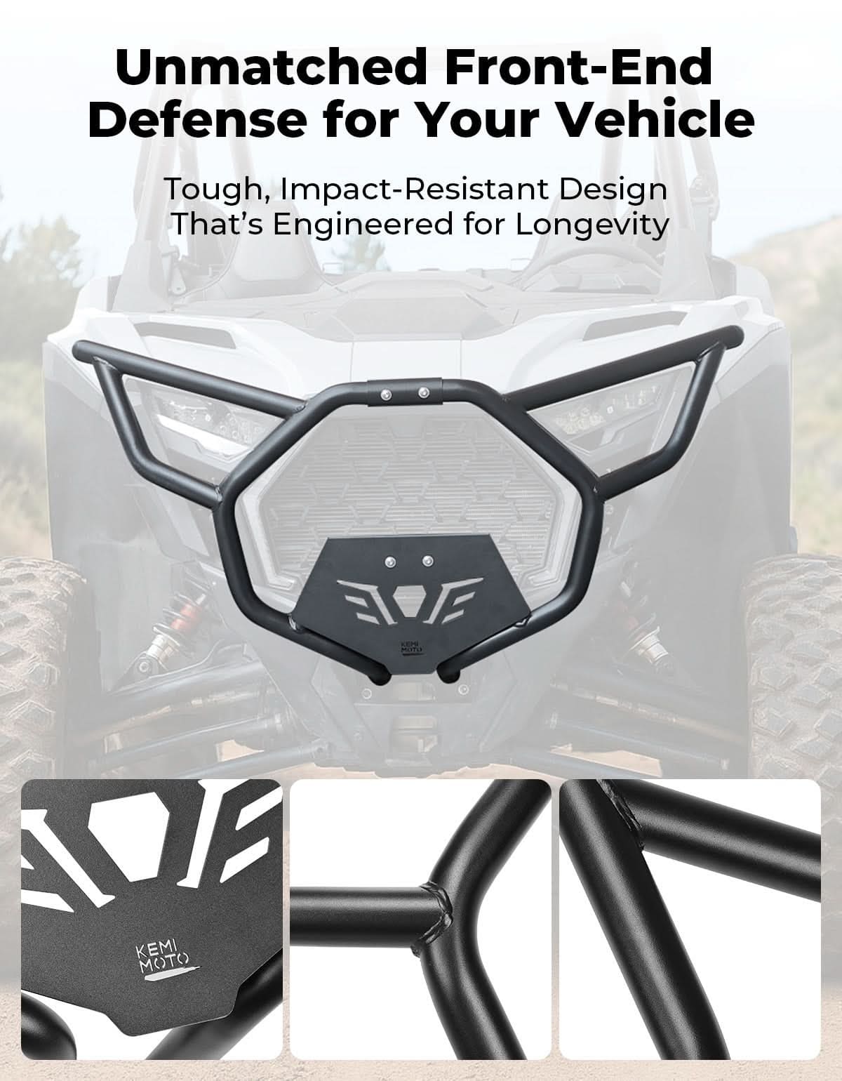 Kemimoto '25 Polaris RZR Pro XP Front Bumper