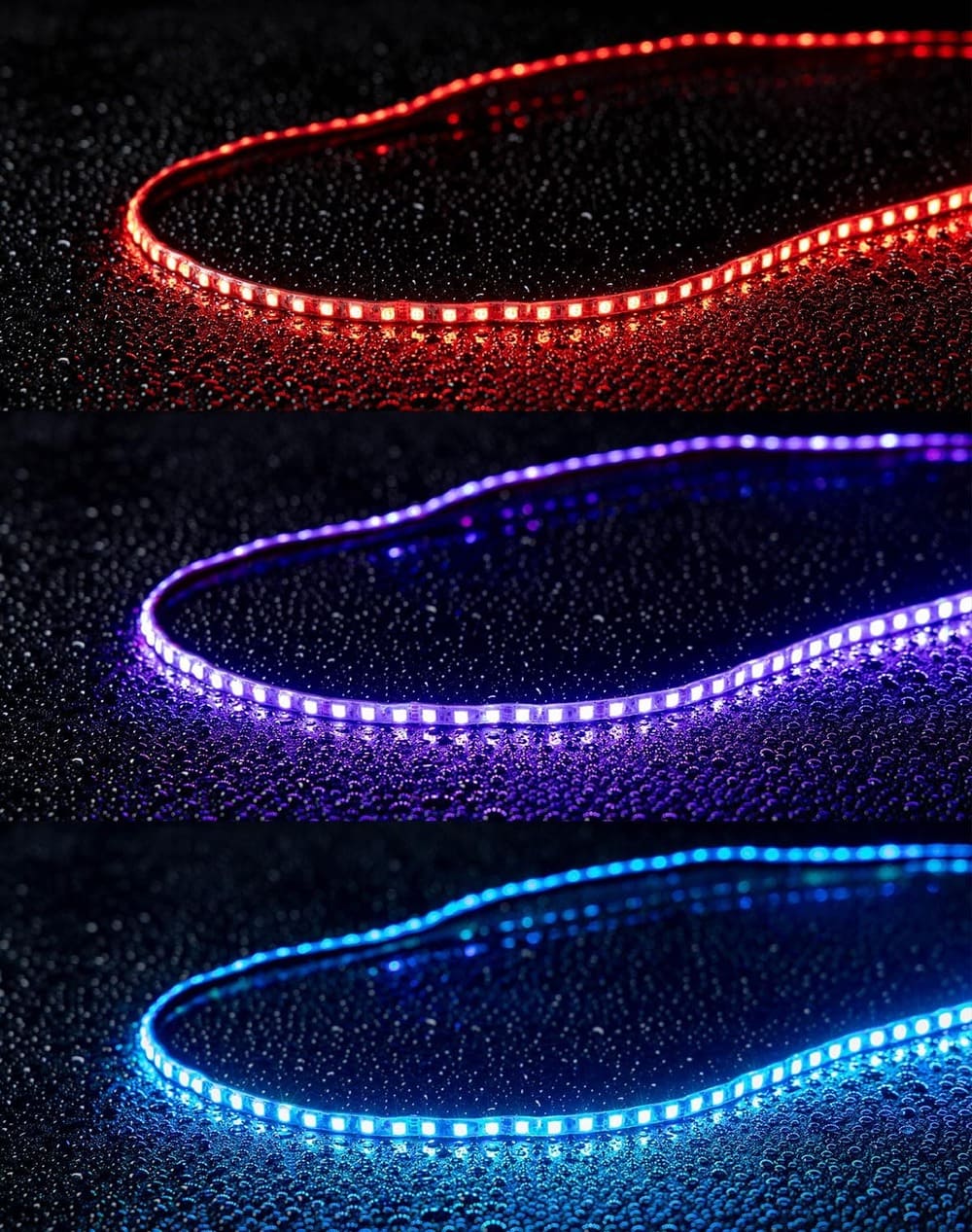 Kemimoto 60" UTV Windshield RGB Light Strips