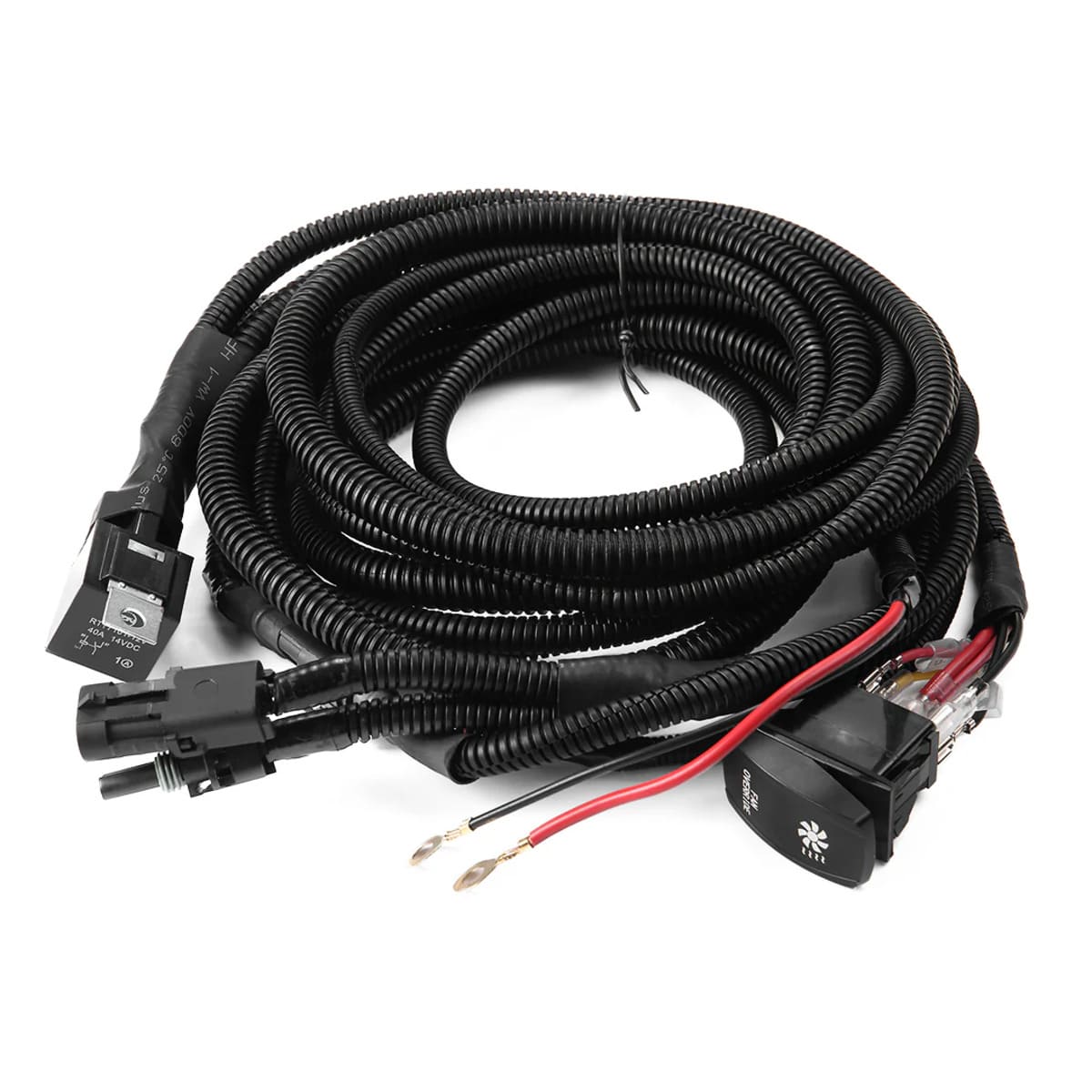 Kemimoto ATV/ UTV Fan Override Switch Kit With Relay