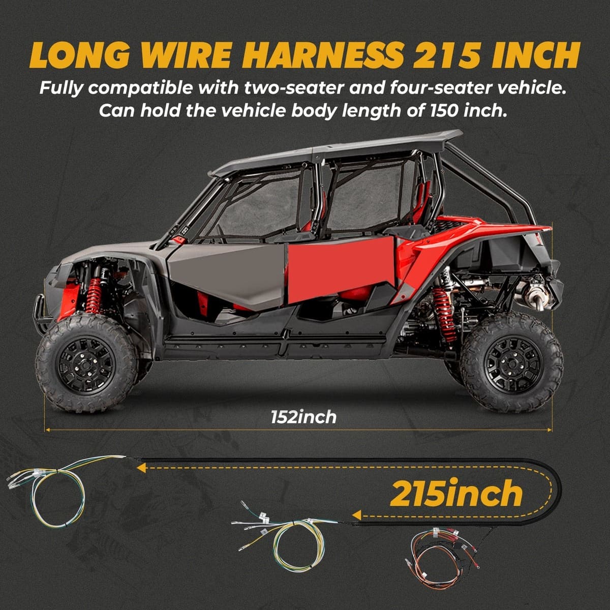 Kemimoto Can-Am Commander Max UTV Universal Turn Signal Kit