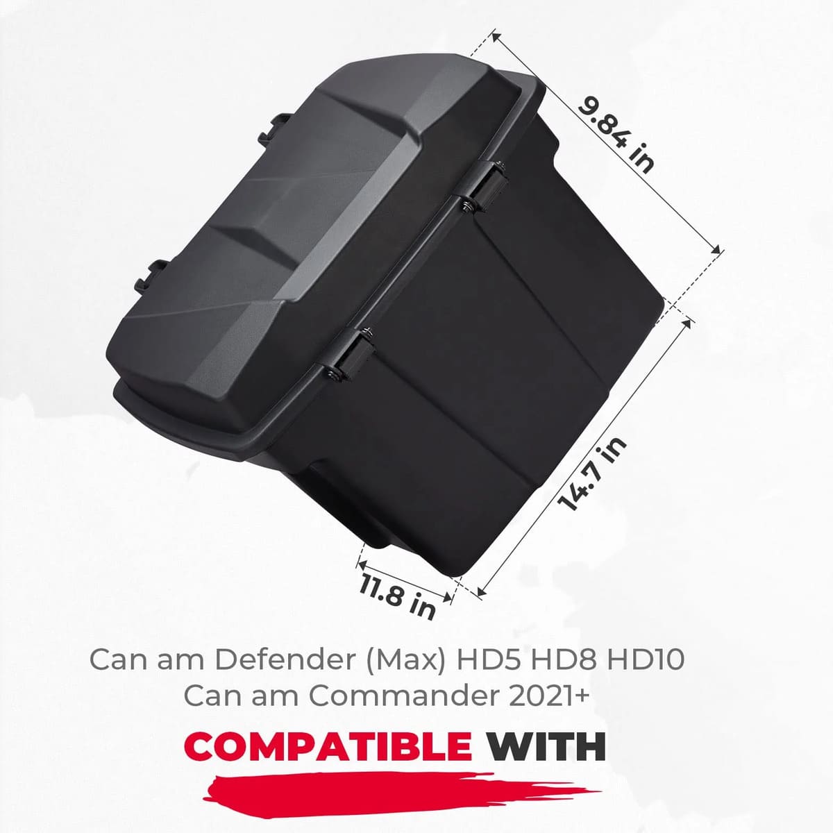 Kemimoto Can-Am Defender 20L Cargo Storage Box & Center Underseat Storage
