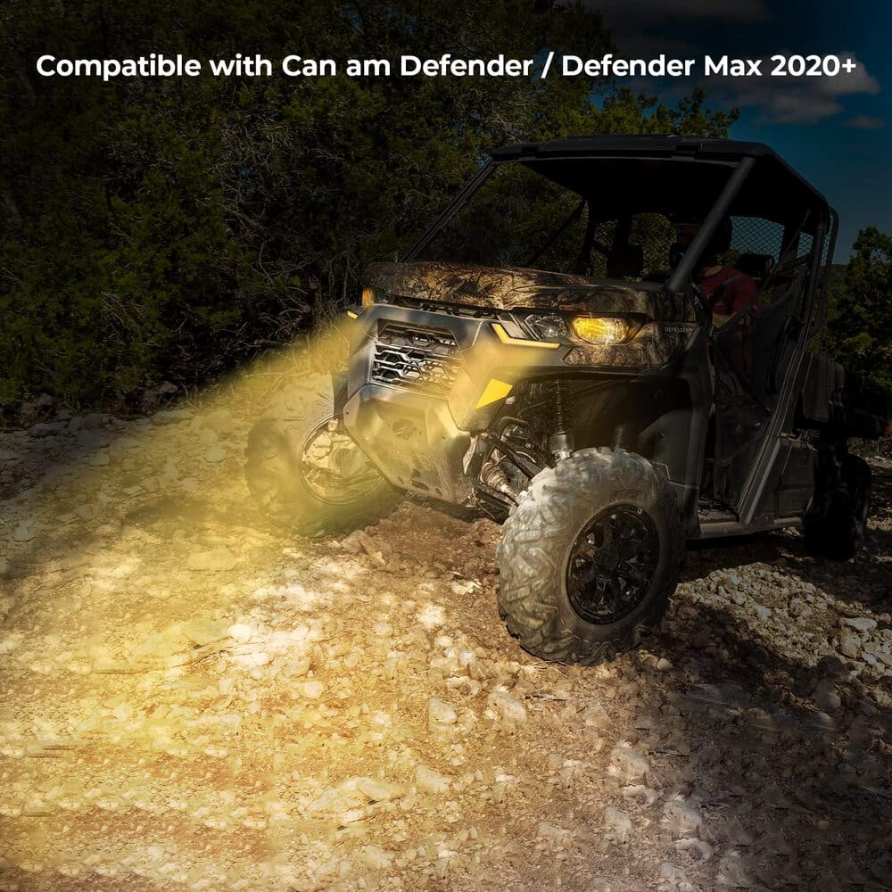 Kemimoto Can-am Defender DRL Signal Light & Whip Lights