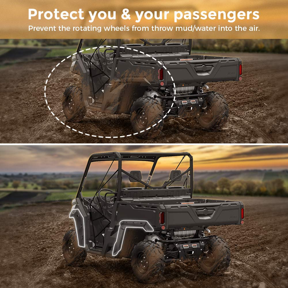 Kemimoto '17-'23 Can-Am Defender HD 5/7/8/9/10 Fender Flares