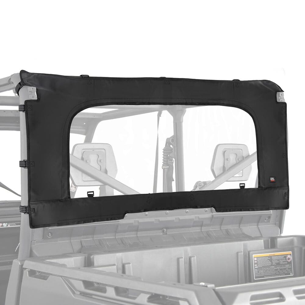 Kemimoto Can-Am Defender HD 5/7/8/9/10 Rear Soft Windshield with Zipper