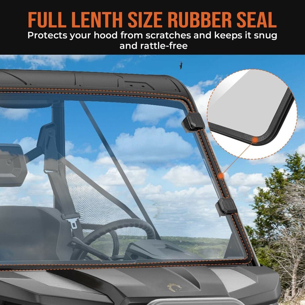 Kemimoto Can Am Defender HD 5/8/10 Front Full Windshield