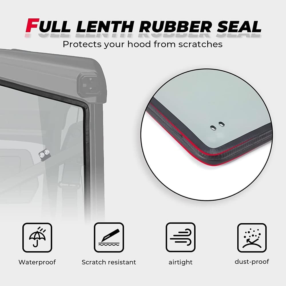 Kemimoto Can-Am Defender HD 5/8/10/Max Rear Tinted Windshield