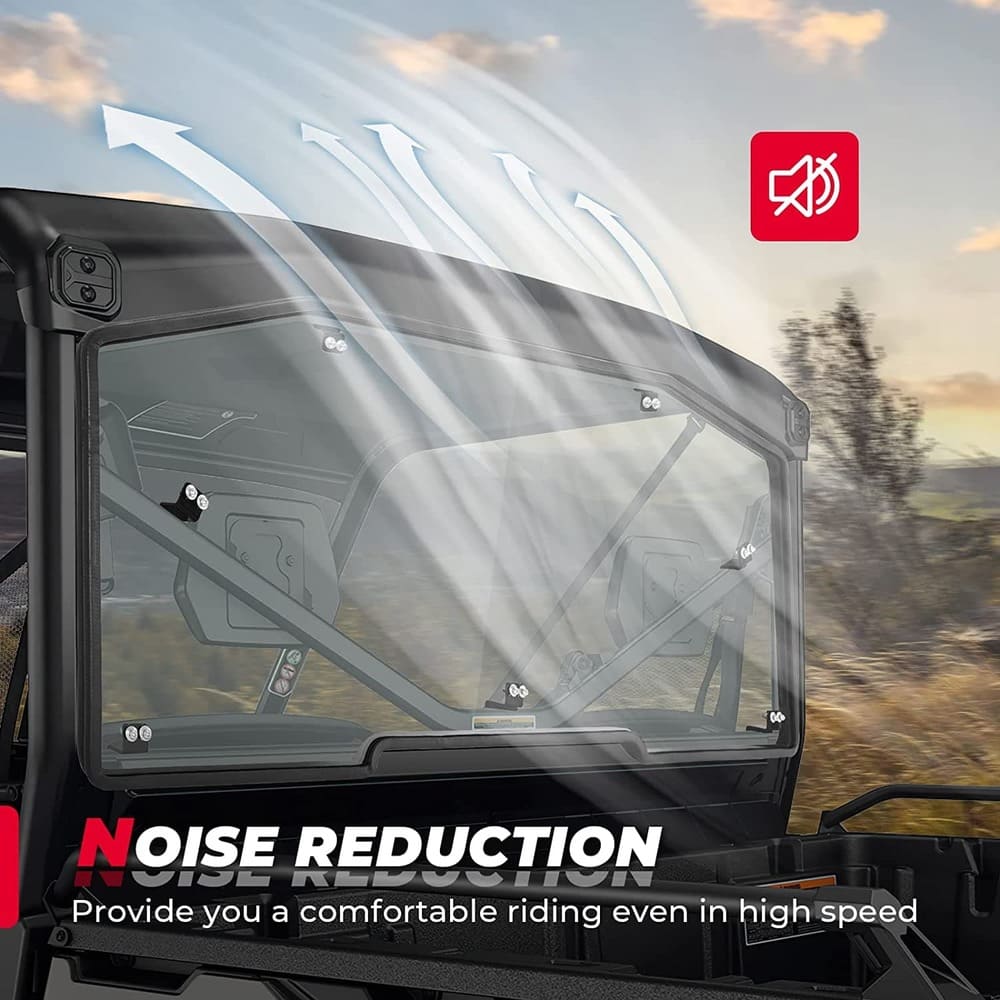 Kemimoto Can-Am Defender HD 5/8/10/Max Rear Tinted Windshield