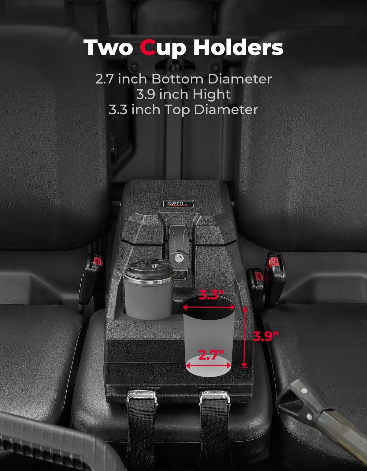 Kemimoto Can-Am Defender HD10/9/8/7/5 Bench Seat Console Armrest Box