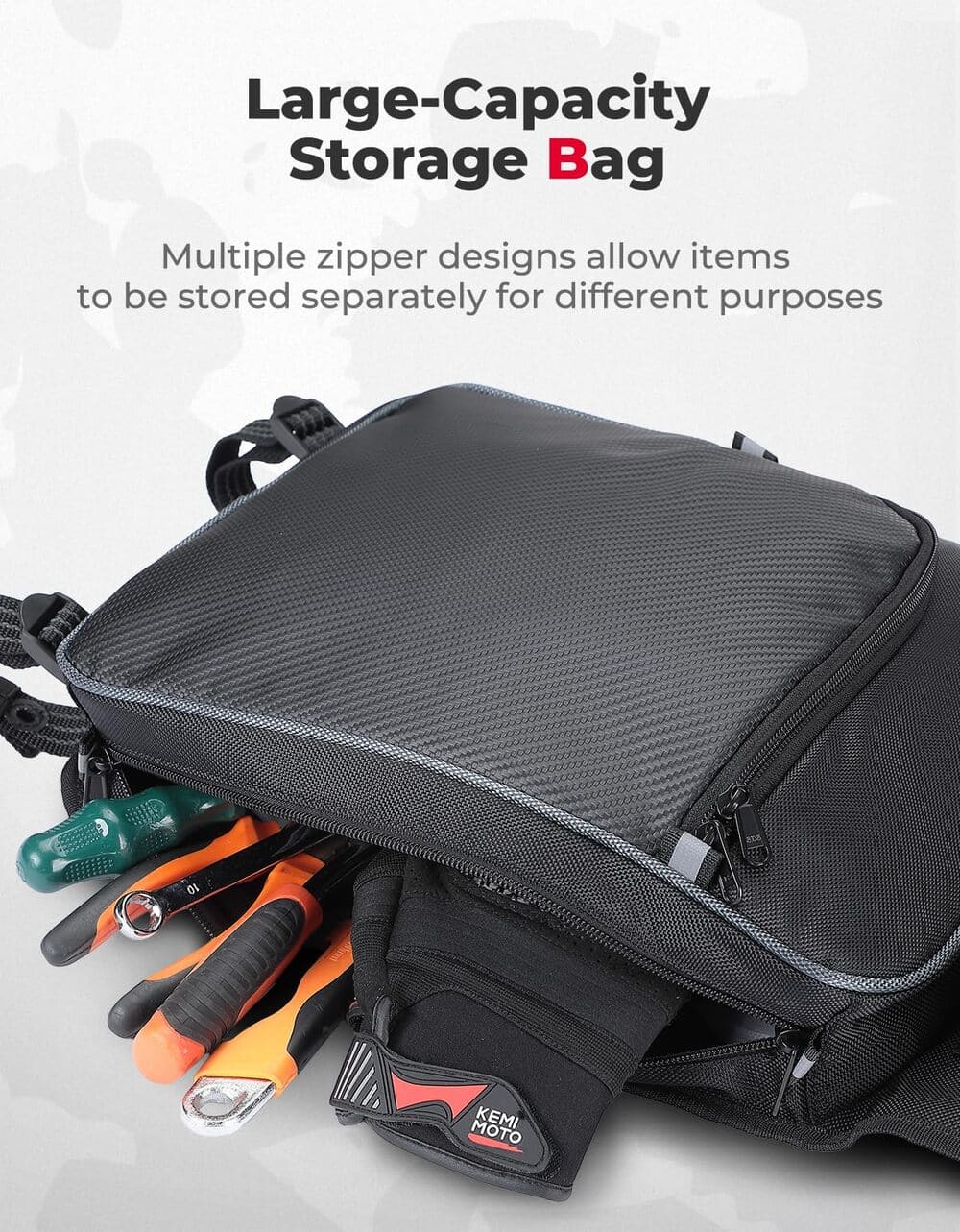 Kemimoto Can-Am Defender HD 5/7/8/9/10 1680D Overhead Bags - 2 Pcs