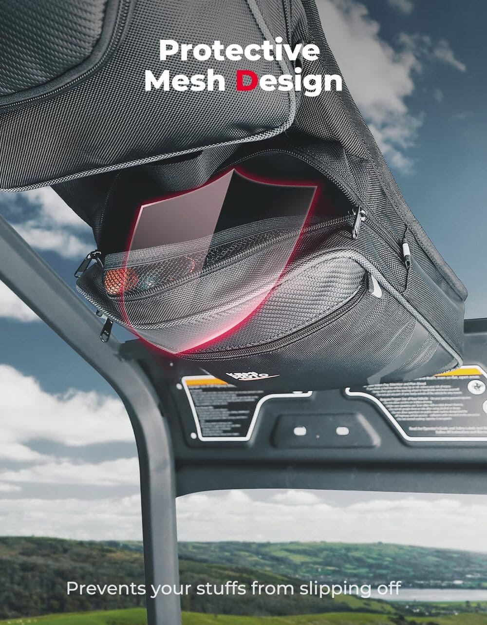 Kemimoto Can-Am Defender HD 5/7/8/9/10 1680D Overhead Bags - 2 Pcs