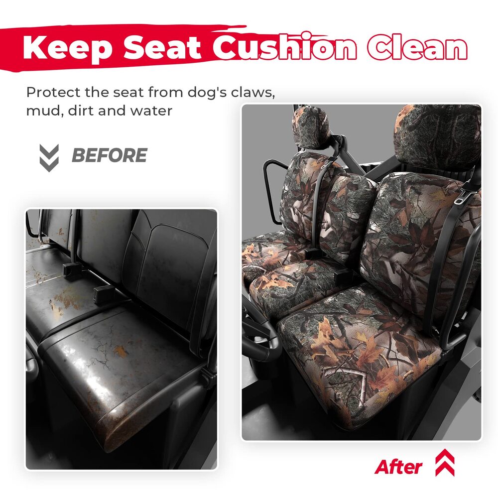 Kemimoto Can-Am Defender HD 5/7/8/9/10 Camouflage Seat Cover