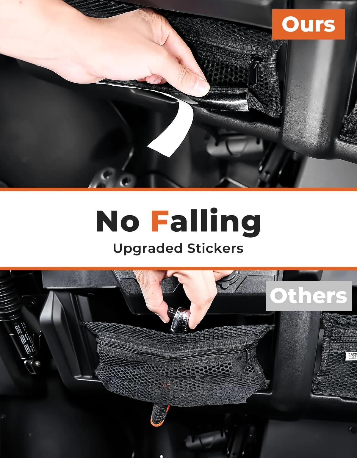 Kemimoto Can-Am Defender Dash Storage Nets - 2 Pcs