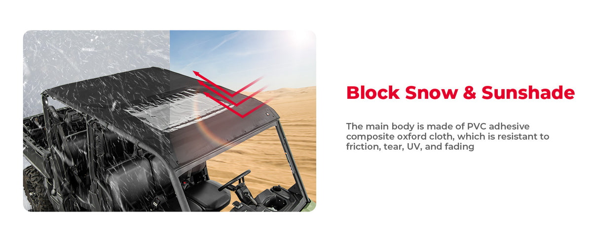 Kemimoto Can-Am Defender Max HD5/8/10 Soft Roof Top