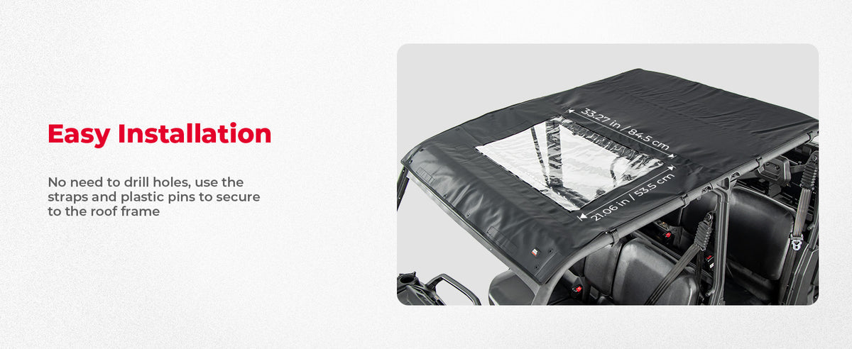 Kemimoto Can-Am Defender Max HD5/8/10 Soft Roof Top