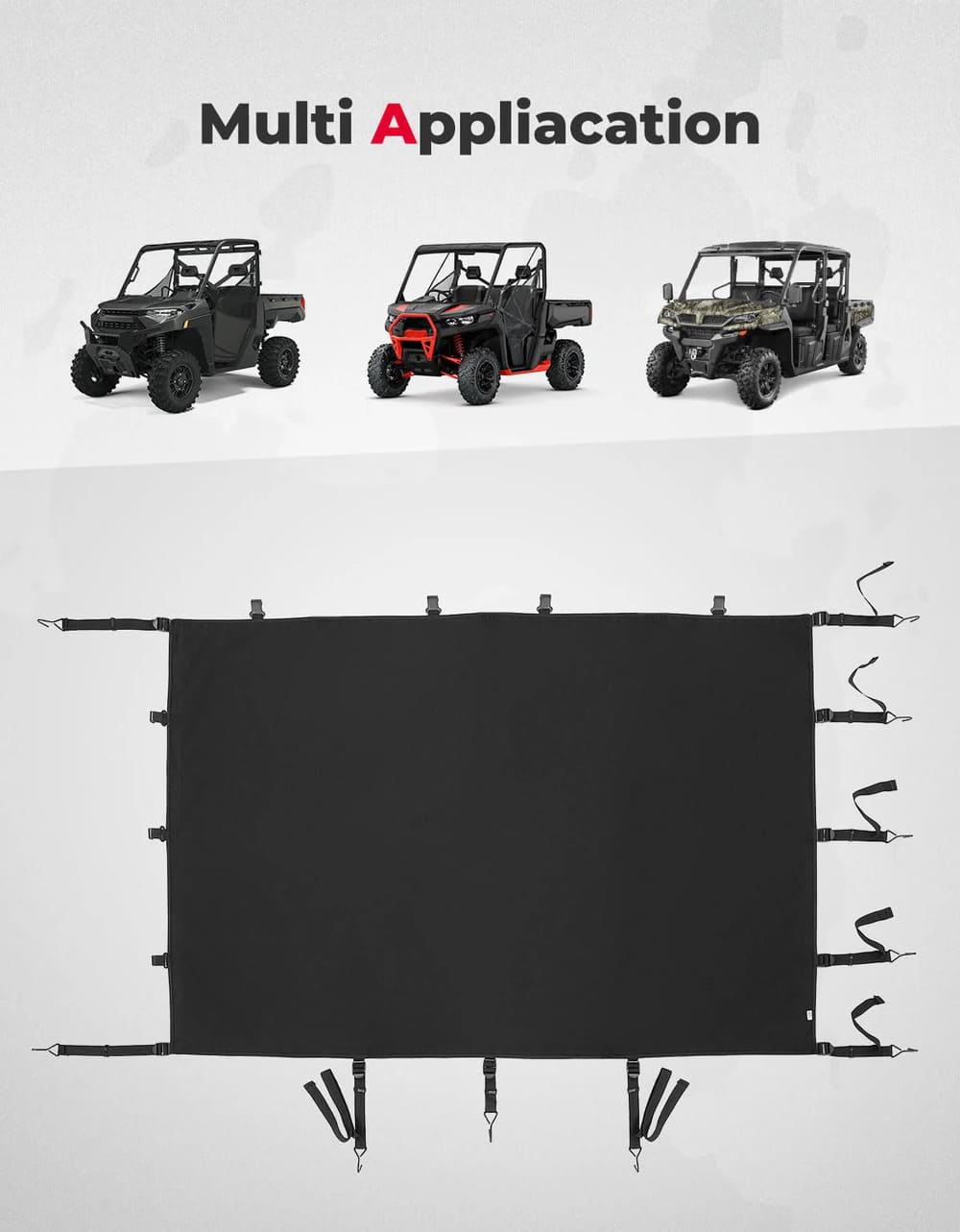 Kemimoto Can-Am Defender Stretchable Cargo Bed Net