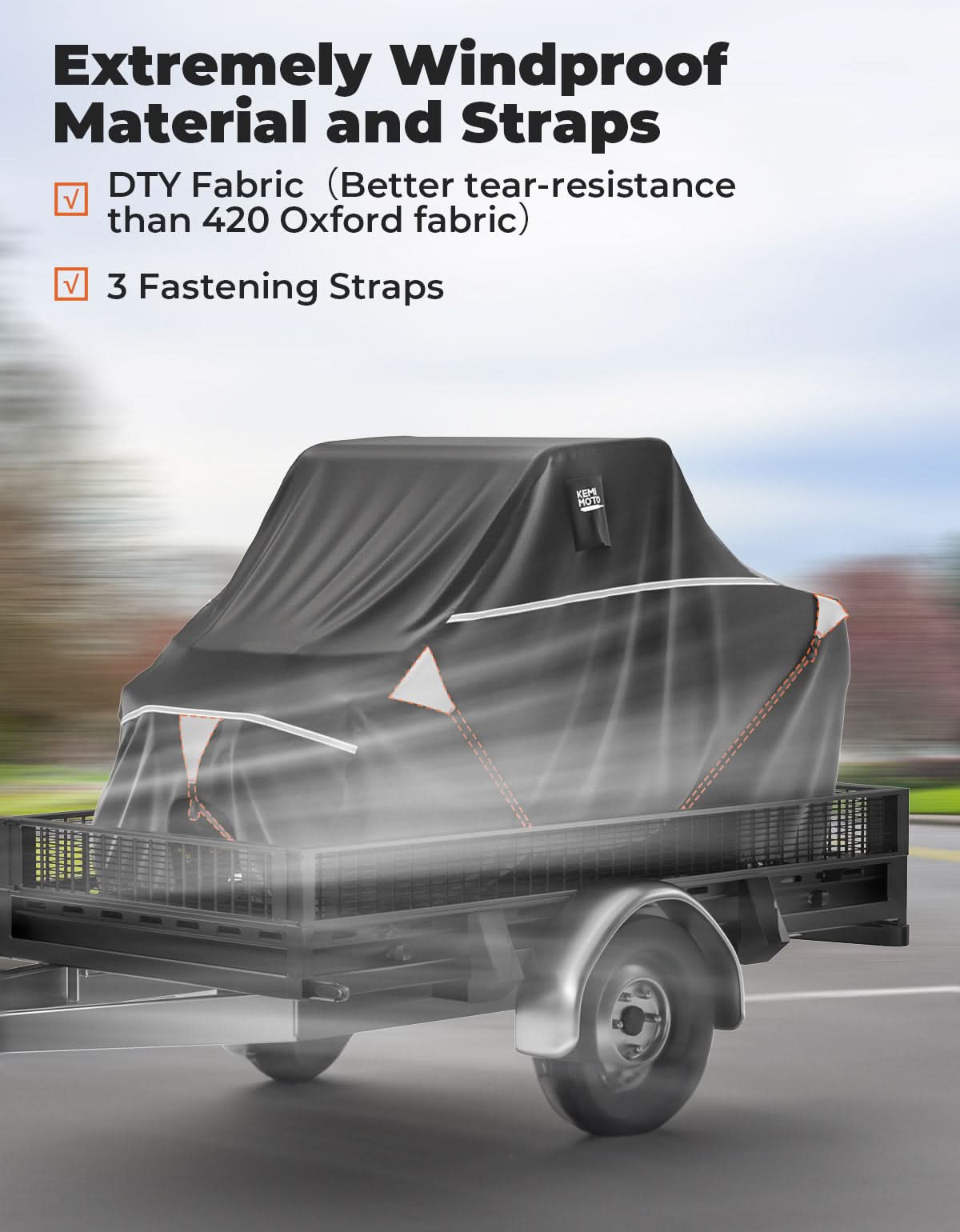 Kemimoto Can Am Defender UTV 2 Seater Trailering Cover