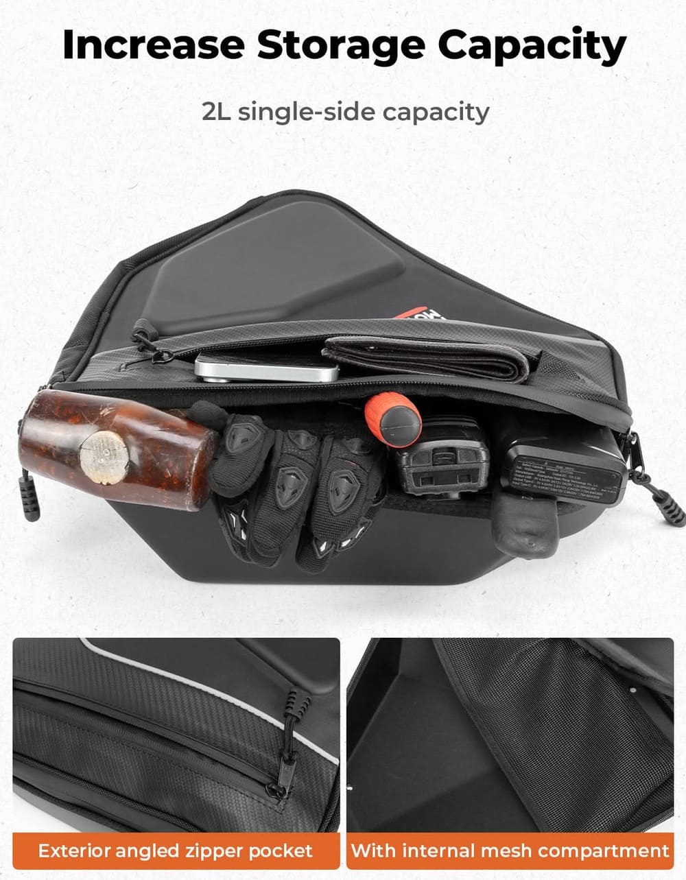 Kemimoto Can-Am Maverick Sport EVA Door Bags - 1 Pair