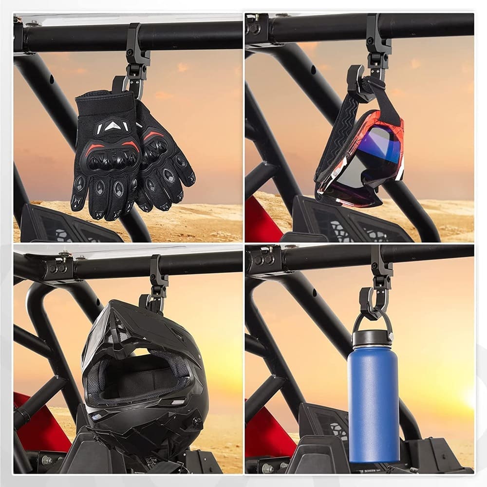 Kemimoto Can-Am Maverick X3 1.6"-2" Roll Bar UTV Roll Cage Helmet Hook