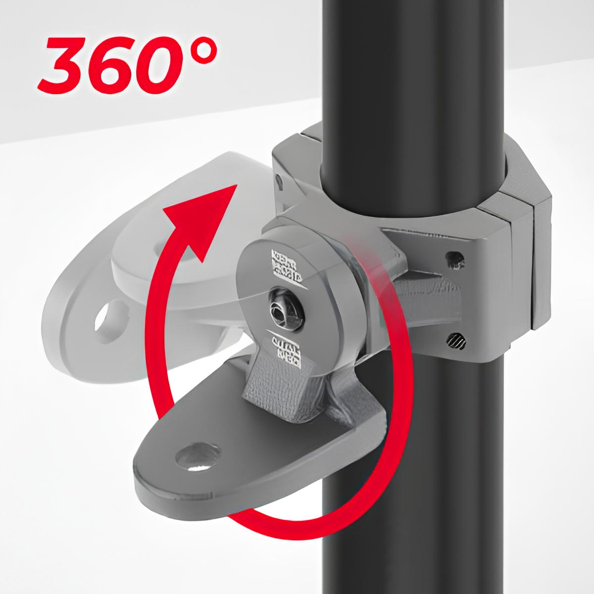 Kemimoto Can-Am Maverick X3 1.75"-2" UTV Whip Flag Light Roll Bar Mount - 1 Pcs