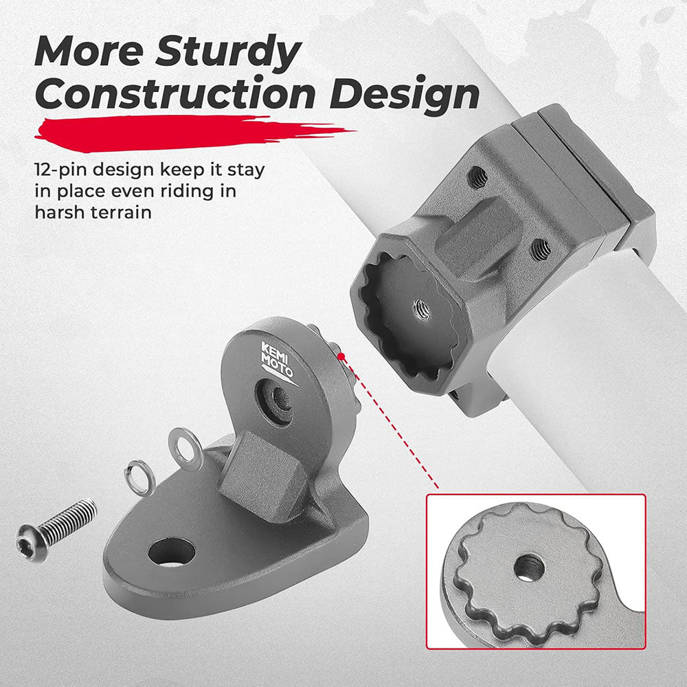 Kemimoto Can-Am Maverick X3 1.75"-2" UTV Whip Flag Light Roll Bar Mount - 1 Pcs