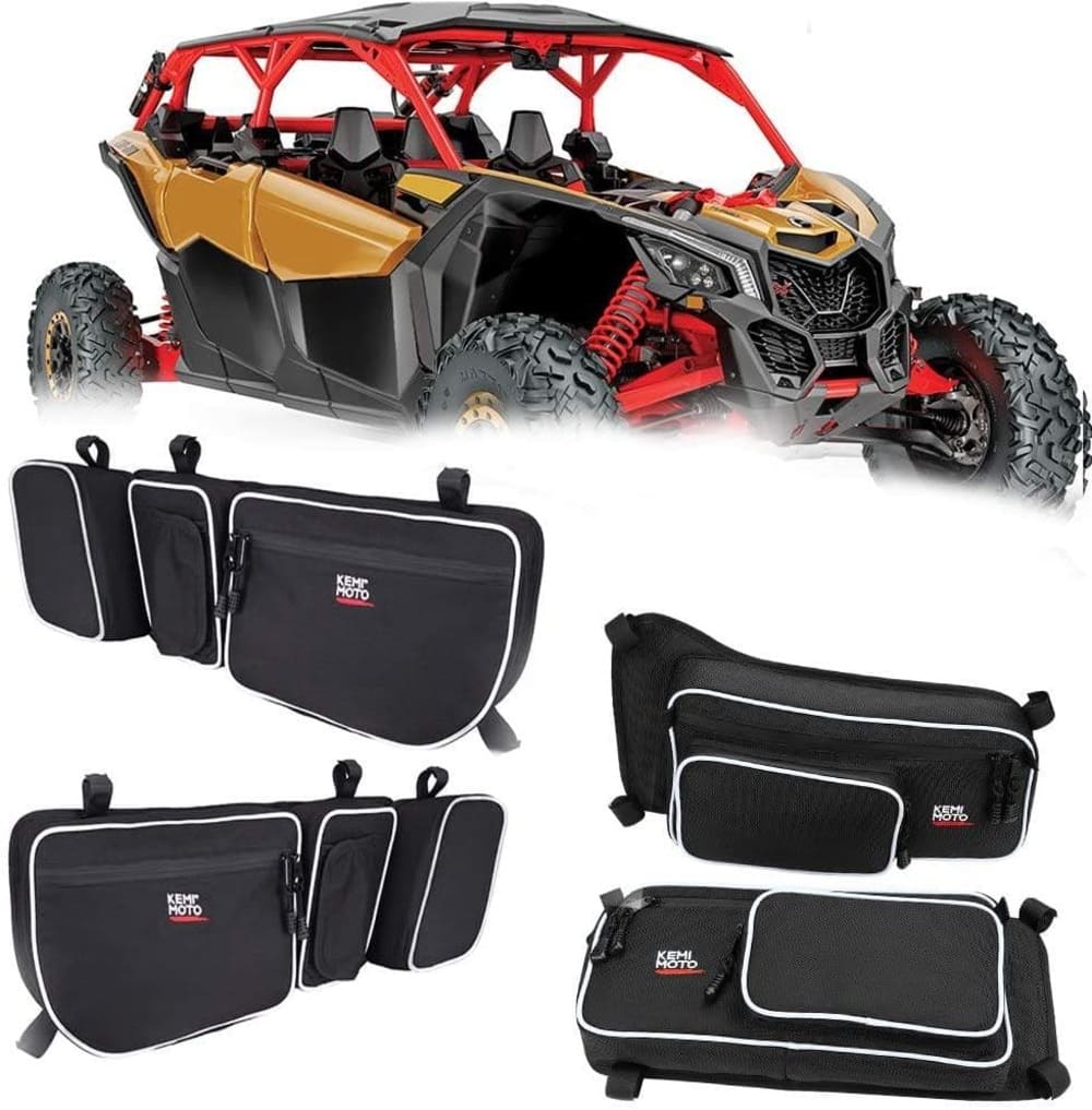 Kemimoto Can-Am Maverick X3 Door Bags & Rear Side Mirror Combo