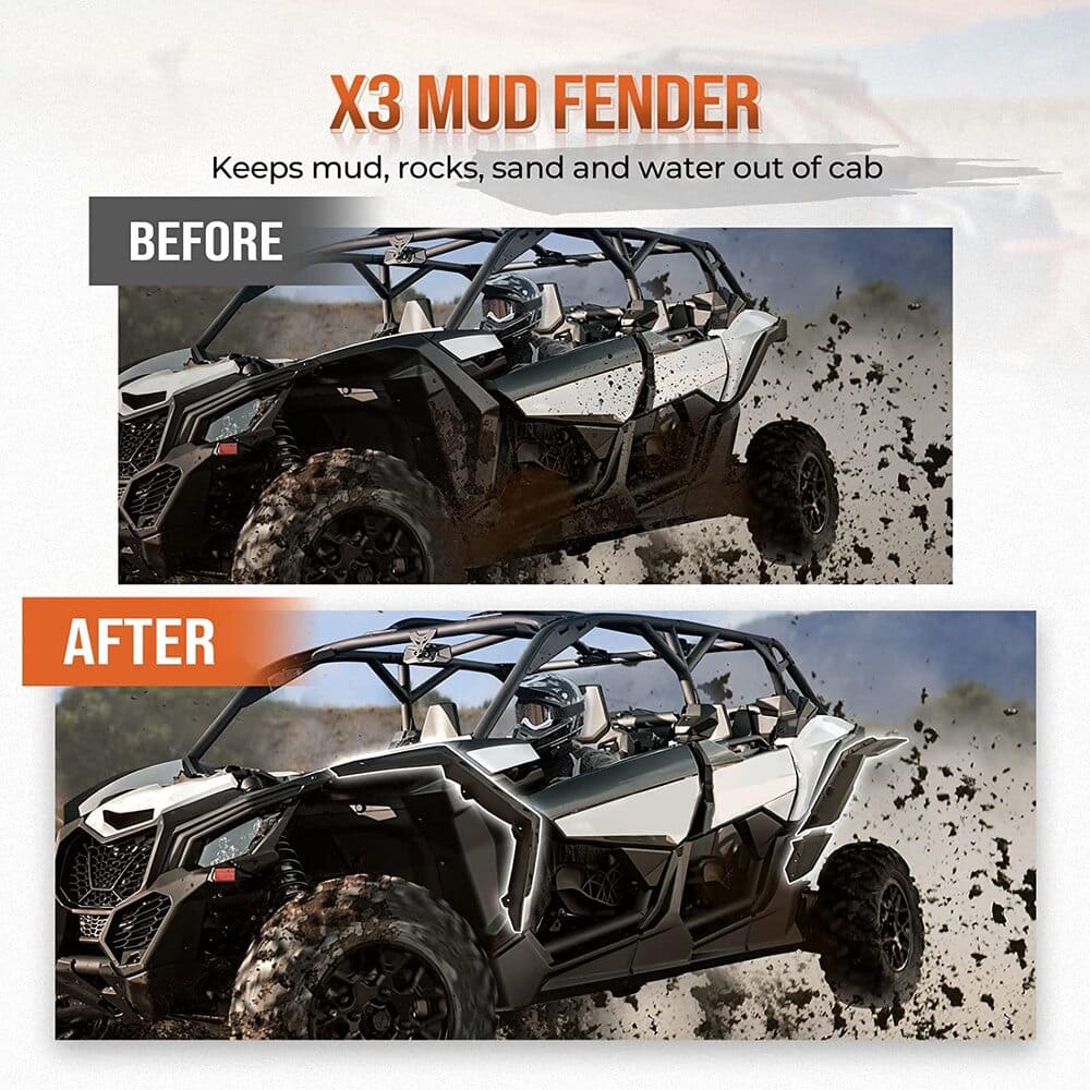 Kemimoto Can-Am Maverick X3 Front Bumpers & Mud Fender Flares
