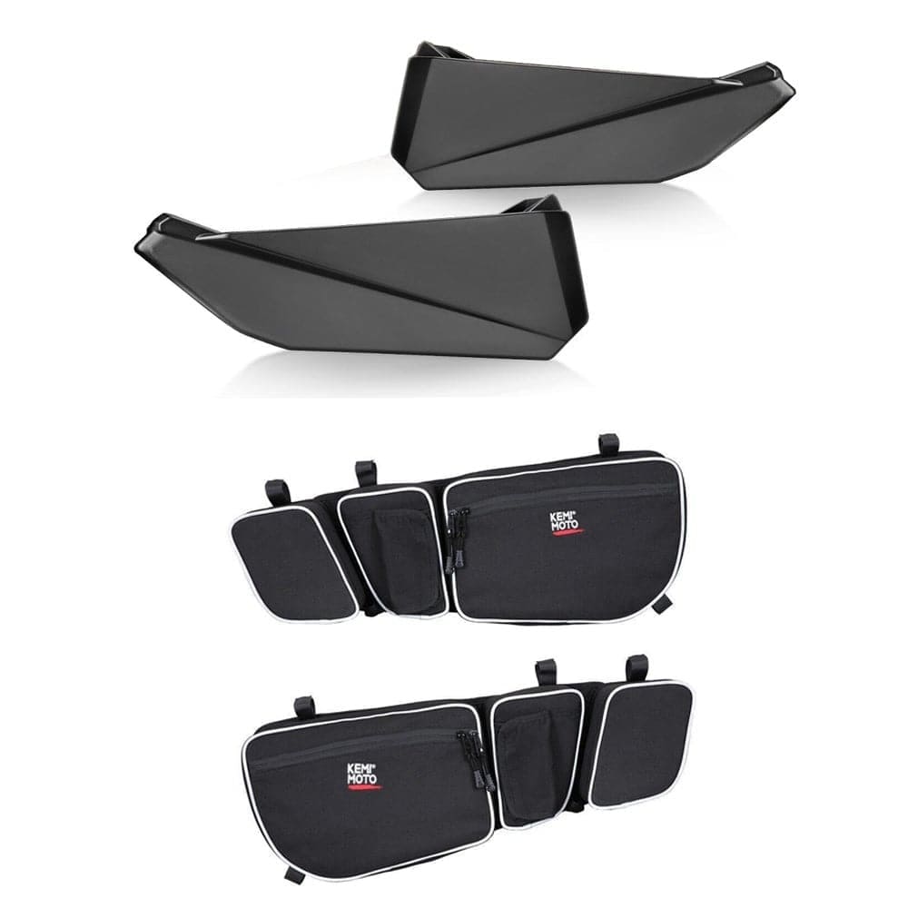 Kemimoto Can-Am Maverick X3 Front Door Bags & Front Lower Door Inserts