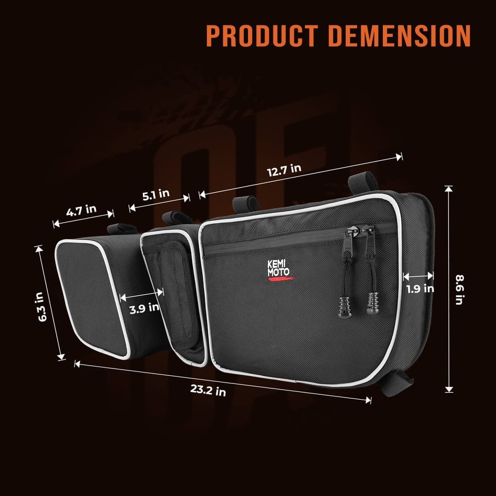 Kemimoto Can-Am Maverick X3 Front Door Bags & Front Lower Door Inserts