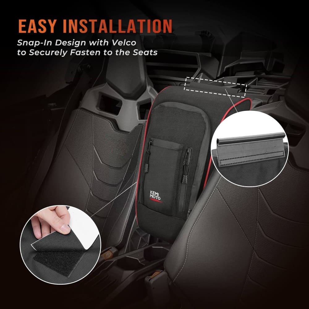 Kemimoto Can-Am Maverick X3 Front Lower Door Inserts & Console Storage Bag