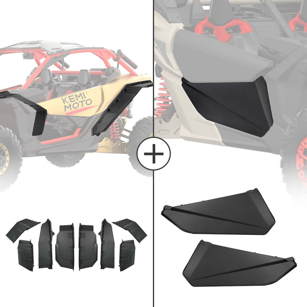 Kemimoto Can-Am Maverick X3 Front Lower Doors & Extended Fender Flares