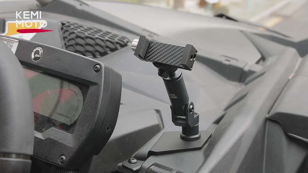 Kemimoto Can-Am Maverick X3/ Max 360° Adjustable CNC Phone Mount