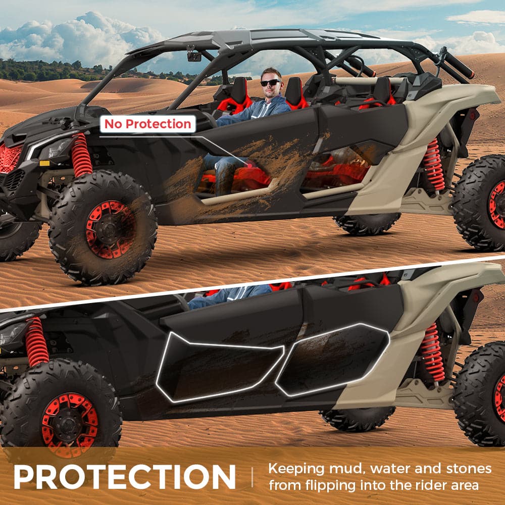 Kemimoto Can-Am Maverick X3 Max Aluminum Lower Door Panel Inserts