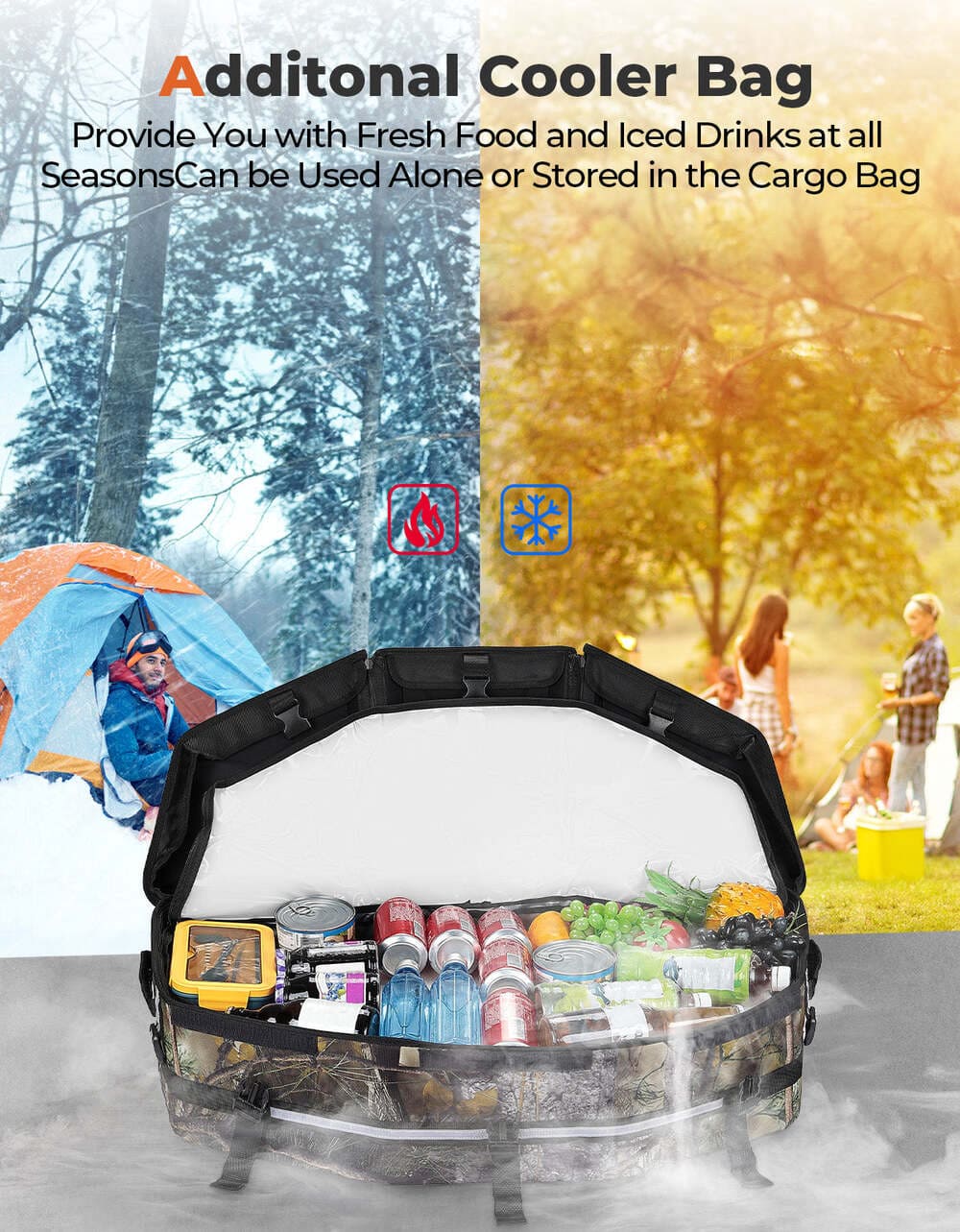 Kemimoto Can-Am Maverick X3/ Max Camo Rear Storage Bag