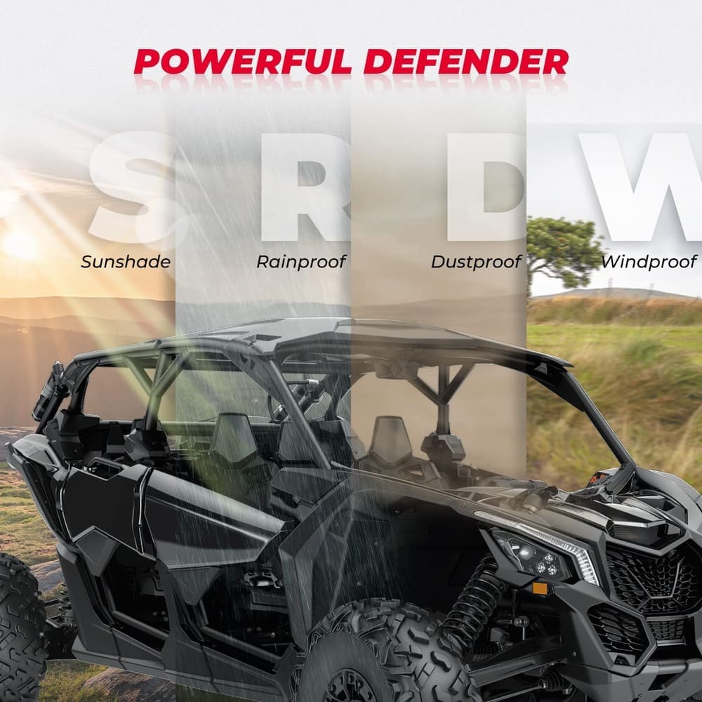 Kemimoto Can-Am Maverick X3 Max Combination Top Hard Roof - 4 Pcs