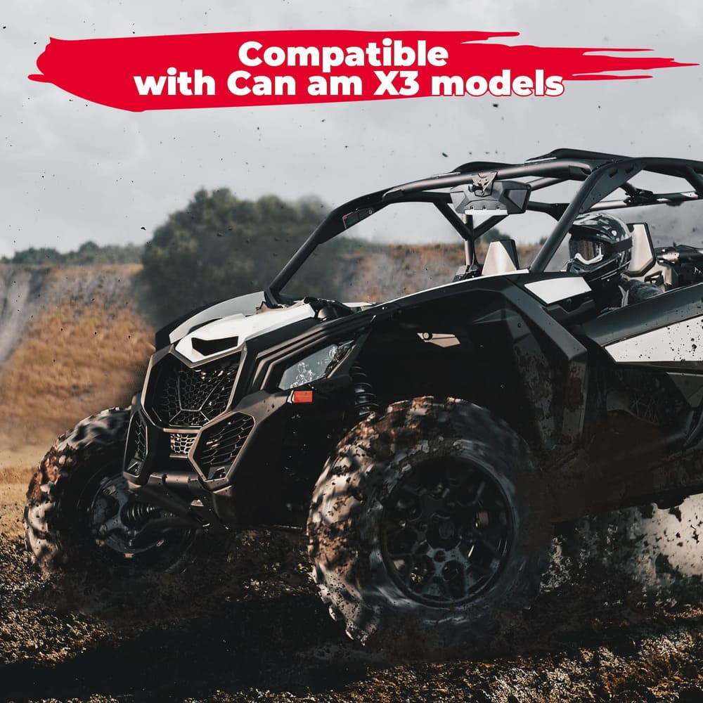 Kemimoto Can-Am Maverick X3/Max LED Rear Mirror w/Interior Lights