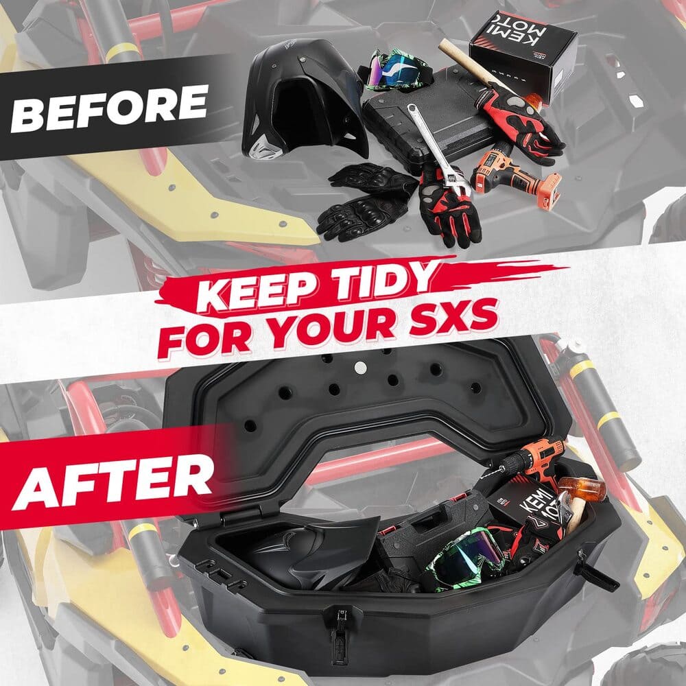 Kemimoto Can-Am Maverick X3 LinQ Pivoting Rack & Rear Storage Box