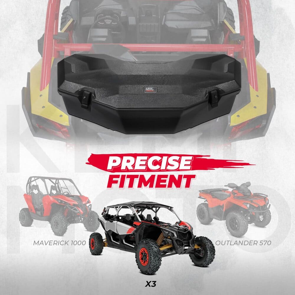 Kemimoto Can-Am Maverick X3 LinQ Pivoting Rack & Rear Storage Box