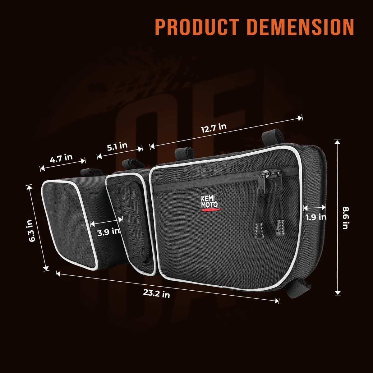 Kemimoto Can-Am Maverick X3 MAX Lower Doors Panels & Door Strorage Bags